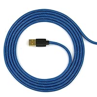 Paracord Mouse Cable for Gaming Mice - for HyperX PulseFire Haste - (Blue RP21)