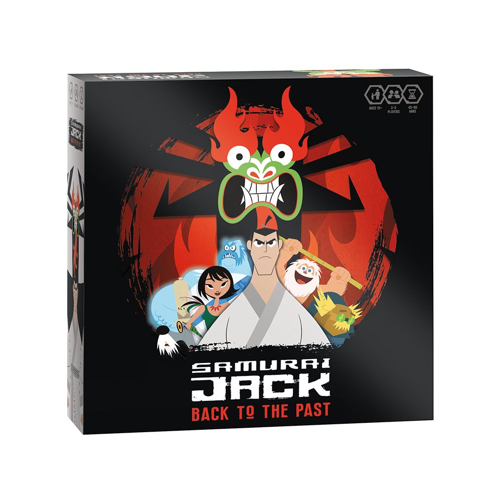 Samurai Jack Back To The Past Strategy Board Game | Based on the popular Cartoon Network TV Series Samurai Jack | Hobby Card game for Samurai Jack fans | Collectable Samurai Jack Mini Figures Included