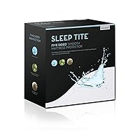 SLEEP TITE Five Sided Mattress Protector - 100% Waterproof on Top and Sides, Twin