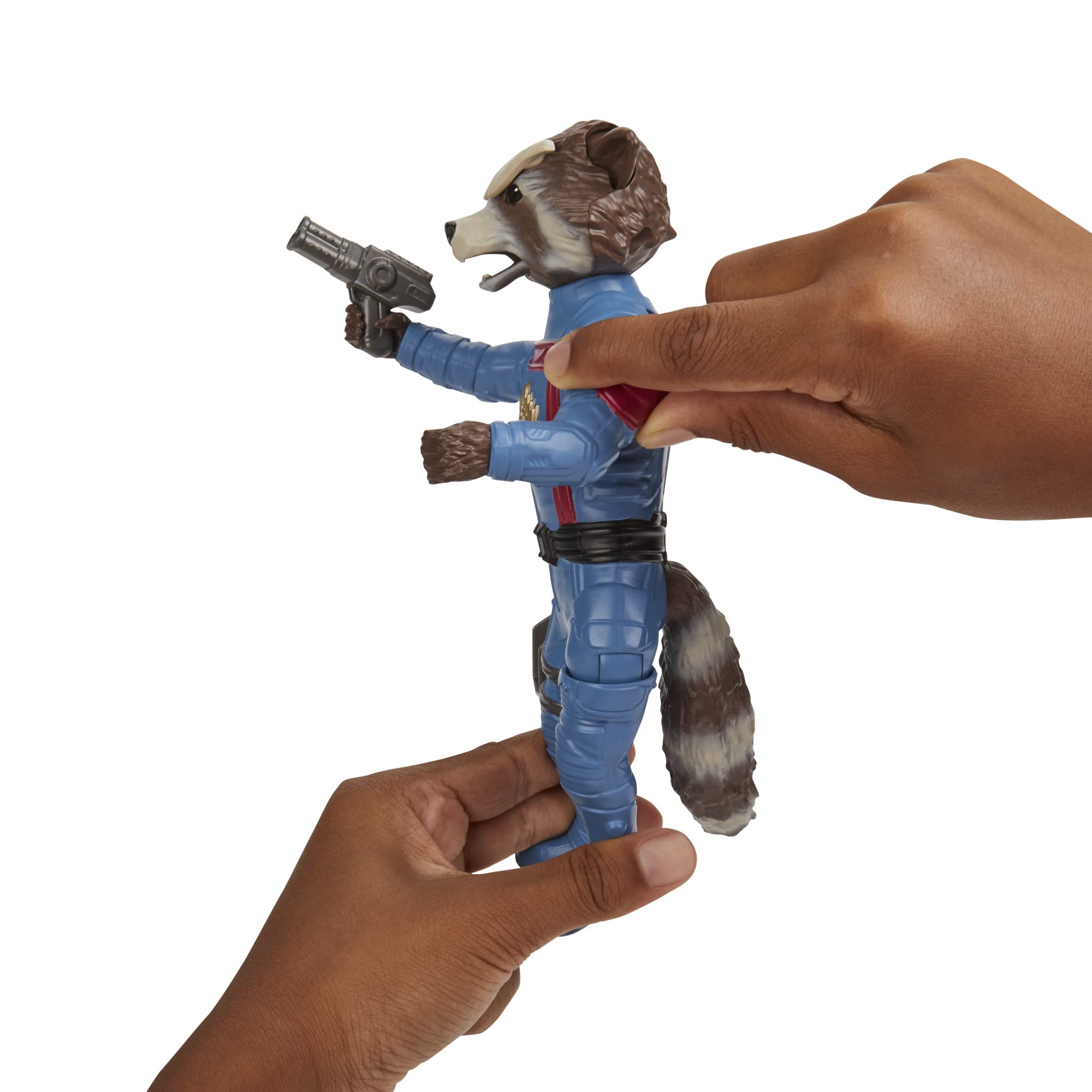 Marvel Studios’ Guardians of The Galaxy Vol. 3 Rocket Action Figure, Super Hero Toys for Kids Ages 4 and Up, 8-Inch-Scale Action Figure
