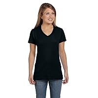 Hanes Womens Perfect-T V-Neck T-Shirt, Ringspun Cotton Short Sleeve Tee For Women, 1 Or 2 Pack