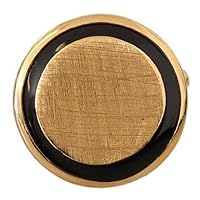 Dolce & Gabbana Gold Plated Brass Round Pin Men Cufflinks