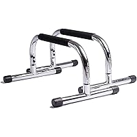 Lebert Fitness Parallette Push Up Bars Dip Station Stand - Perfect for Home and Garage Gym Exercise Equipment - Gymnastics, Calisthenics, Strength Training Parallel Bars for Men and Women