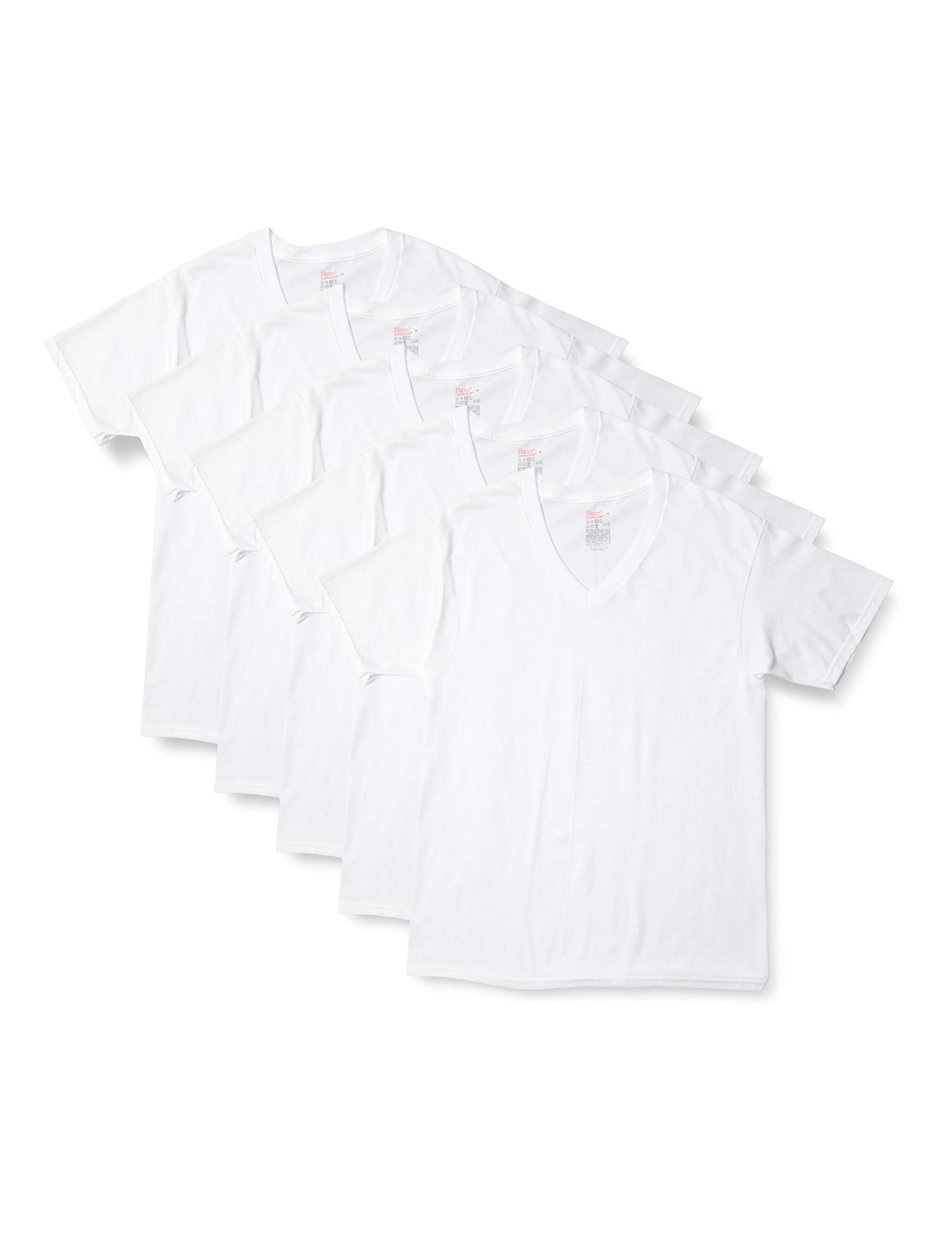 Mua Hanes HM1ER702J Men's Short Sleeve V-Neck T-Shirt, Global Value ...