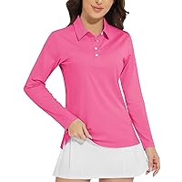 Boladeci Women's Polo Shirts UPF 50+ Sun Protection Long Sleeve Collared Lightweight Quick Dry Casual Tennis Golf Shirts