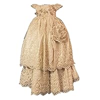 Reina Christening Gown Beige