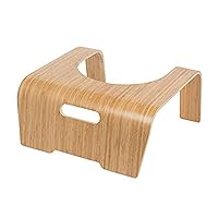 ToiletTree Products Bamboo Toilet Stool - Bamboo Squat Toilet Stool for Bathroom Accessories - Toilet Step Stool for Adults and Kids - Foot Stool for The Toilet to Support Posture