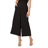 Adrianna Papell Women's Textured Wide Leg Pull on Pant W/Slit Pockets