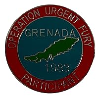 Operation Urgent Fury Participant Grenada 1983 Hat Cap Lapel Pin M-409