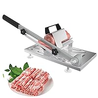 Manual Frozen Meat Slicer,Stainless Steel Meat Cleavers for Beef Mutton and Pork Roll,Food Slicer Machine for Home Cooking