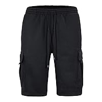 Men's Solid Fleece Cargo Shorts