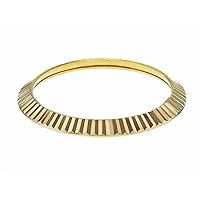 Ewatchparts FLUTED BEZEL COMPATIBLE WITH 40MM ROLEX DATEJUST PRESIDENT DAY DATE 218238 228348 GOLD