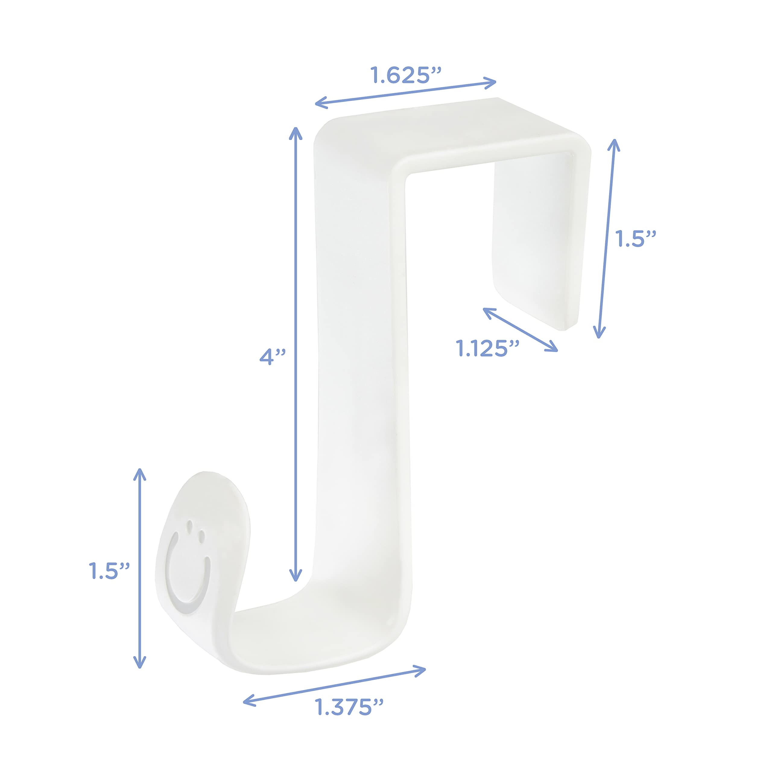 Ubbi Multi-Use Potty and Utility Hook, No Hardware Or Installation Needed, Durable and Sturdy to Hang Over Toilet Tank Or Door, White