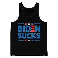 Mens Joe Biden Sucks Anti-Biden Election Funny Political Tank Top Men Women