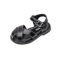 Toddler Slip on Girls Kids Girls Sandals Casual Sticky Shoelaces Light Weight Adjustable Sandals for Girls Little Kid