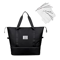 NPBAG Women Travel Duffel Bag, Large Expandable Weekender Carry-on Tote, Gym Workout Bag, Overnight Bag, Mommy Hospital Bag for Labor and Delivery