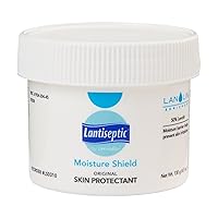 DermaRite Lantiseptic Moisture Shield Original Skin Protectant – 50% Lanolin Enriched Skin Protectant Barrier Cream for Incontinence – Paraben Free, 1 Jar, 4.5oz