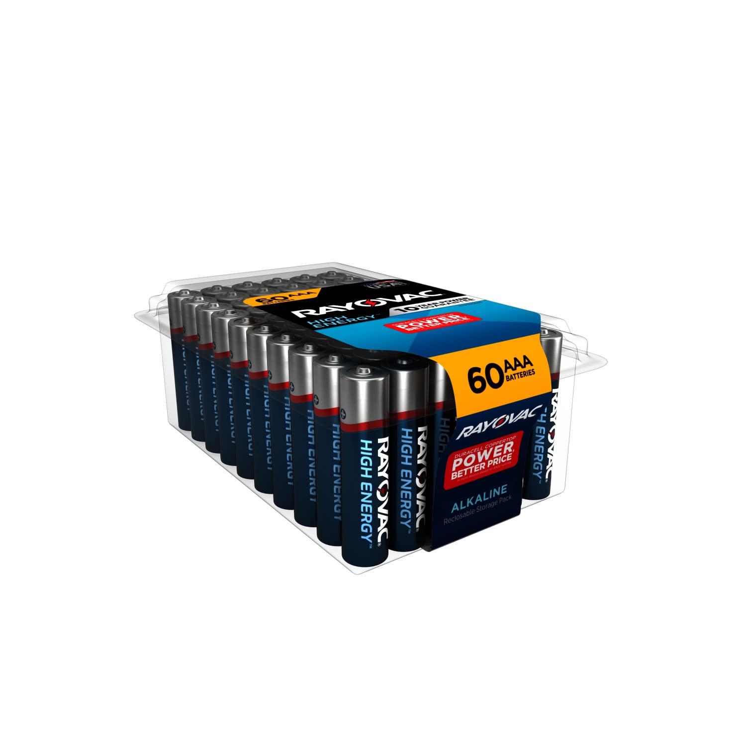 Rayovac AAA Batteries, Triple A Battery Alkaline, 60 Count