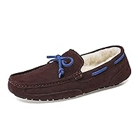 Mens Casual Slip-on Suede Leather Driver Loafers Boat Walking Shoes