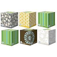 Puffs Plus Lotion Facial Tissues, Cube, 6 Boxes (56 Count Each)