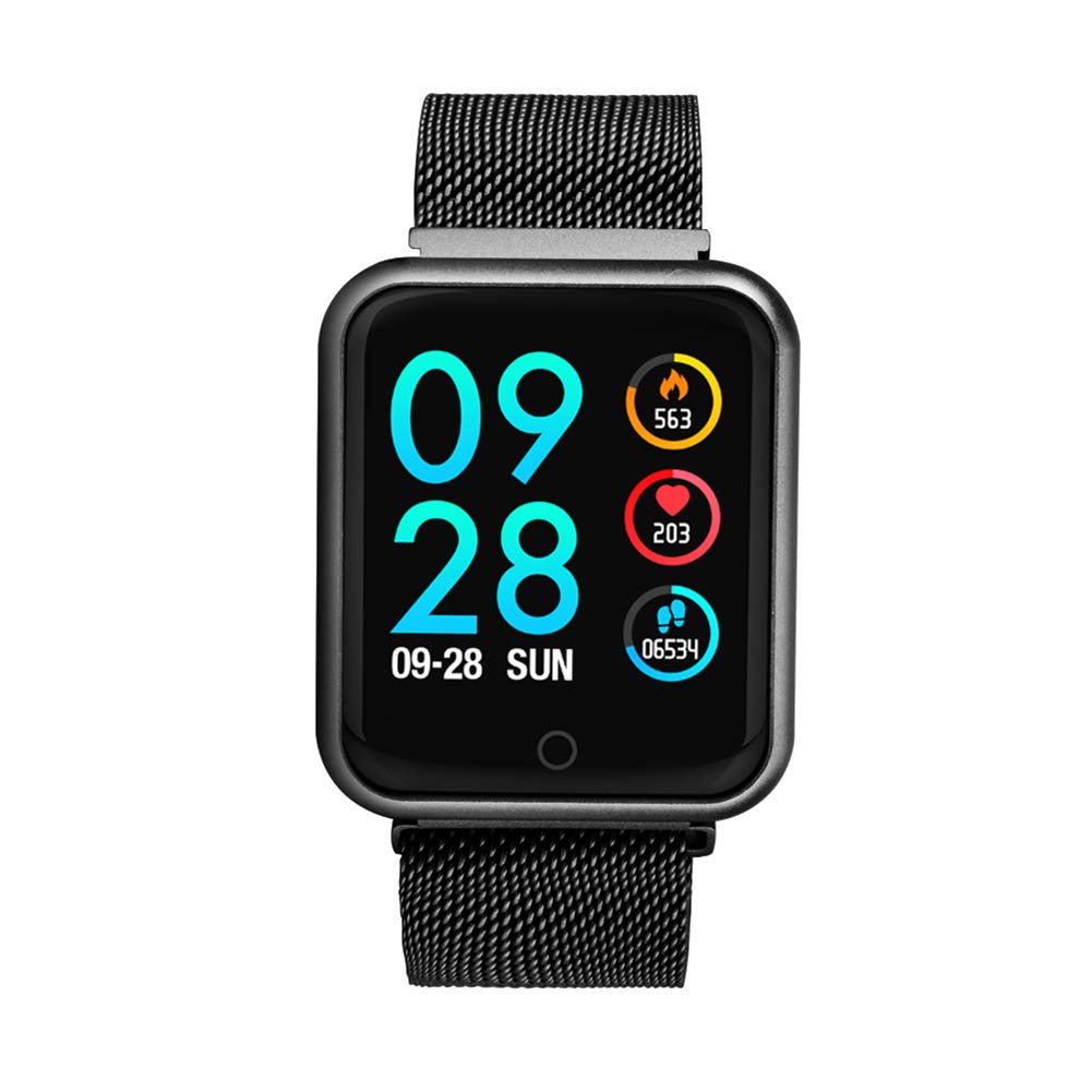 2018 P68 Smart Watch, Blood Pressure Blood Oxygen Heart Rate Monitor Wristwatch, Sports Tracker IP68 Smart Watch for Men Women