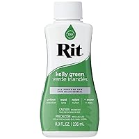 Rit Dye Rit All Purpose Liquid Dye 236ml, Kelly Green, 236 Millilitre