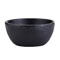 Durable Black Cast Iron Bowl, Small, Round, 14 fl.oz.