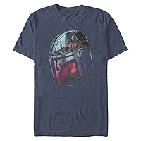 STAR WARS Big & Tall Mandalorian Helmet Explanation Men's Tops Short Sleeve Tee Shirt