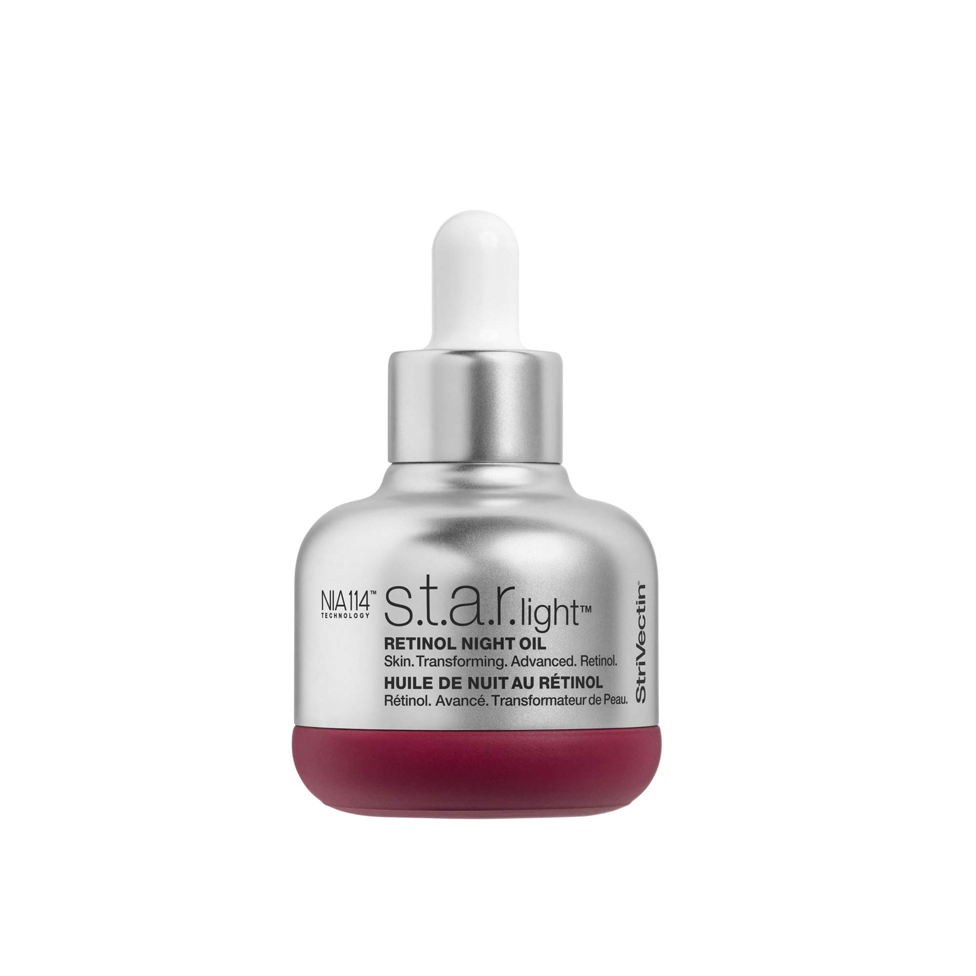 StriVectin Advanced Retinol Star Light Night Oil with Squalane, Improves Skin Texture, Wrinkles, Firmness and Dehydration, 1 Fl Oz