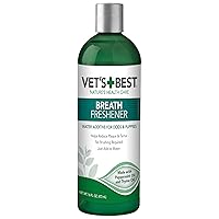 Vet's Best Breath Freshener | Water Additive for Dogs & Puppies | Veterinarian Formulated | 16 Ounces