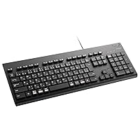 Elecom TK-WS01UMKBK Washable Keyboard, Wired, Waterproof, IPX5 Compatible, Membrane, Full Size, Numeric Keypad, Antibacterial, Black