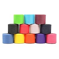 Mueller Underwrap - PreWrap for Athletic Tape/Taping/Head/Hair Bands - Rainbow Assorted Colors - 12/PACK