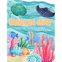 Beach Day coloring book ages 3 & up