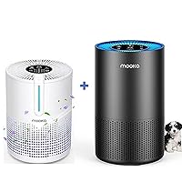 Air Purifiers for Bedroom Home, MOOKA 2 Packs HEPA H13 Filter Protable Air Purifier, BP-S0610L and M01
