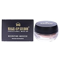 Professional Make-Up Face Bronzing Mousse - Airy Mousse - Easily Create A Nice Bronzed Effect - Apply On The Face Or Over Foundation - For A Sun Kissed Look - Shade 1-0.51 Oz