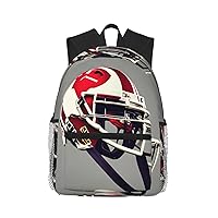 Lightweight Laptop Backpack,Casual Daypack Travel Backpack Bookbag Work Bag for Men and Women-American Football