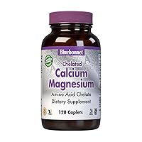 Albion Chelated Calcium Magnesium Caplets, 120 Count
