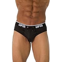 UFM Men’s Polyester Brief w/ Patented Adj. Support Pouch Underwear for Men