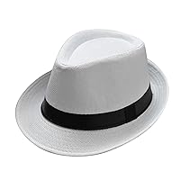 Beach Hat Women Men and Women Retro Jazz Hat Soild British Sun Hat Travel Sun Hat Gear Hat