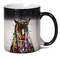 Horse Mug Farm Animal Painting Color Changing Coffee Tea Cup