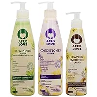 Afro Love Shampoo & Conditioner 16oz + Leave-in Smoothie 10oz