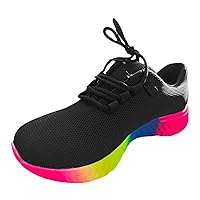 Womens Walking Shoes Athletic Running Sneakers Outdoor Couple Women Mountaineering Casual Sport Shoes Lace Up Beach Running Breathable Soft Bottom Shoes