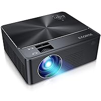 Outdoor Projector, HD Movie Projector Support 1080P, 4000 Lumens Home Theater Projector with HiFi Speaker, Compatible with HDMI, Fire Stick, USB(Black-w2)