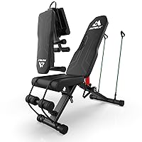 Adjustable weight bench, Foldable Incline Decline Workout Benches, Professional Fitness Bench for Full body exercise, Easy to assemble!