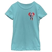 Fifth Sun Girl's Captain America Heart T-Shirt