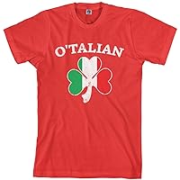 Threadrock Men's O'Talian Italian Irish Shamrock T-Shirt