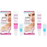 Nad's Gentle & Soothing Facial Hair Removal For Women - Sensitive Depilatory Cream For Delicate Face Areas, 0.99 Oz (4446) (Pack of 2)