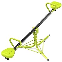 Teeter Totter Seesaw for Kids Outdoor for Ages 4-8 Toddler Seesaw Sit and Spin Teeter Totter Outside Outdoor Toys Swiveling 360 Degrees Rotating for Children Age 3 4 5 6 7 8 (Light Green)
