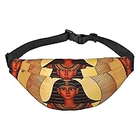 Sun Old Egyptian Timeless Grace Print Fanny Packs for Women Men Crossbody Waist Bag Waterproof Belt Bag with Adjustable Strap
