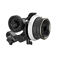 SmallRig Mini Follow Focus with A/B Stops & 15mm Rod Clamp and Snap-on Gear Ring Belt for DLSRs and Mirrorless Cameras, Fits Different Diameter Lenses Up to 114mm - 3010